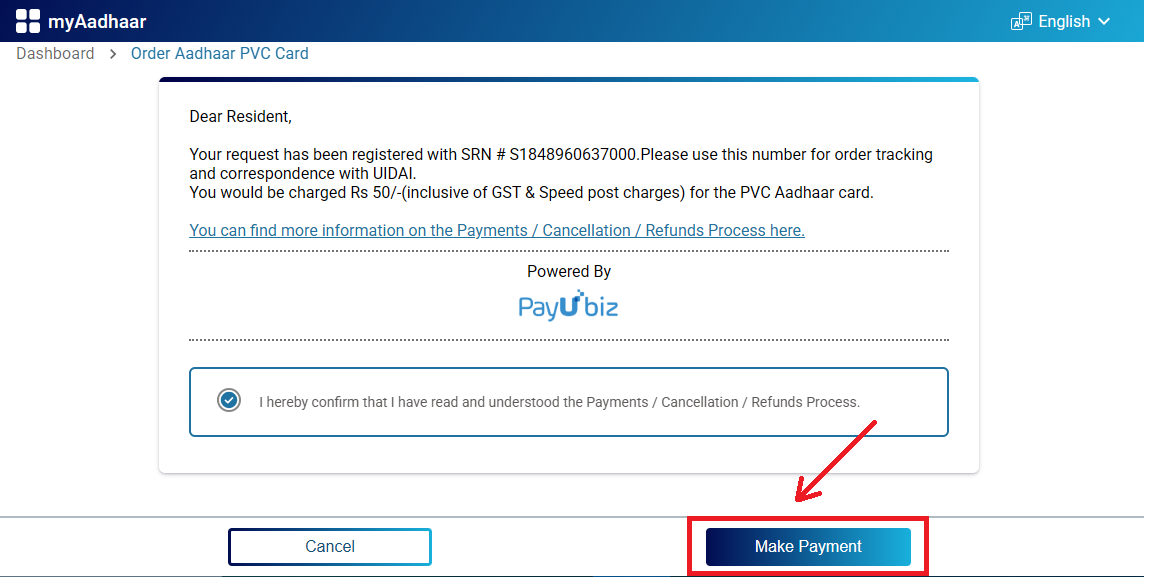 Make Payment
